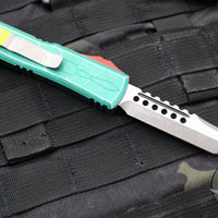 Microtech UTX-85 OTF Knife- Hellhound Edge- Bounty Hunter Finished- Apocalyptic Blade 719-10 BH