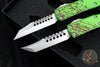 Microtech UTX-85 OTF Knife- Zombietech Two Knife Set- Hellhound And Warhound Edge-Zombietech Finish handle- Stonewash Blade 719-10 SETZTS