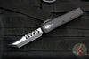 Microtech UTX-85 OTF Knife- Hellhound Edge- Tactical- Black Handle- Black Blade- Black Hardware 719-1 TS