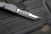 Microtech UTX-85 OTF Knife- Hellhound Edge- Tactical- Black Handle- Black Blade- Black Hardware 719-1 TS