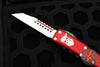 Microtech UTX-85 OTF Knife- Warhound Edge- 2023 Christmas Finished Handle- White Finished Blade 719W-1 CMAS