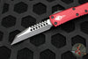 Microtech UTX-85 OTF Knife- Warhound Edge- Merlot Red Handle- Black Blade 719W-1 MRS