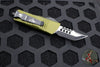 Microtech Mini Troodon OTF Knife- Hellhound Edge- OD Green Handle- Black Blade 819-1 ODS