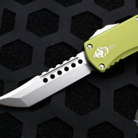 Microtech Hera OTF Knife- Hellhound Edge- OD Green Handle- Stonewash Standard 919-10 ODS