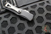 Microtech Hera OTF Knife- Hellhound Edge- Black Handle- Stonewash Standard 919-10 S