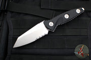 Microtech Socom Alpha- Mini- Warcom Edge- Stonewash Part Serrated Edge Blade 93M-11