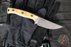 Microtech Akris Fixed Blade- Dark Earth G-10 Handle- Stonewash Plain Edge Blade- Dark Earth Kydex Sheath 95-10DE-6
