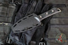 Microtech Borka Always Survive Fixed Blade- Single Edge- Black Handle- Stonewash Fixed Blade 96-10 BK