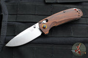 Benchmade North Fork- Drop Point- Wood Scales- Stonewash Blade 15032