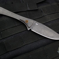 Benchmade Altitude Fixed Blade- Carbon Fiber Handle Panel- Black DLC Blade 15200DLC