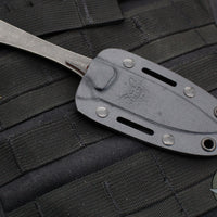 Benchmade Altitude Fixed Blade- Carbon Fiber Handle Panel- Black DLC Blade 15200DLC