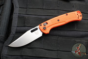 Benchmade Taggedout- Mini- Orange Grivory Handle-  Satin Finished Blade 15533