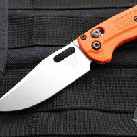 Benchmade Taggedout- Mini- Orange Grivory Handle-  Satin Finished Blade 15533