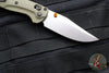 Benchmade Taggedout- Mini- OD Green G-10 Handle- Orange Backstrap And Thumbstud- Satin Finished Blade 15534