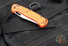 Benchmade Taggedout Axis Lock Folder- Orange Grivory Handle- Satin Finished Blade 15535