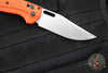 Benchmade Taggedout Axis Lock Folder- Orange Grivory Handle- Satin Finished Blade 15535