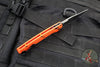 Benchmade Taggedout Axis Lock Folder- Orange Grivory Handle- Satin Finished Blade 15535