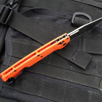 Benchmade Taggedout Axis Lock Folder- Orange Grivory Handle- Satin Finished Blade 15535