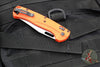 Benchmade Taggedout Axis Lock Folder- Orange Grivory Handle- Satin Finished Blade 15535