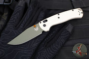 Benchmade Taggedout- Tan Grivory Handle- Green Cerakoted Elmax Steel Blade 15536GN-01