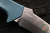 Benchmade 18040S Undercurrent- Fixed Blade- Depth Blue Polymer Handle- Magnacut Stonewash Serrated Blade 18040S