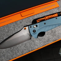 Benchmade 18060 Adira Axis Lock Folding Knife- Depth Blue Polymer Handle- Magnacut Stonewash Blade 18060