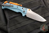 Benchmade 18060 Adira Axis Lock Folding Knife- Depth Blue Polymer Handle- Magnacut Stonewash Blade 18060