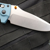 Benchmade 18060 Adira Axis Lock Folding Knife- Depth Blue Polymer Handle- Magnacut Stonewash Blade 18060