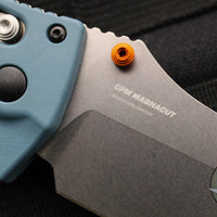 Benchmade 18060 Adira Axis Lock Folding Knife- Depth Blue Polymer Handle- Magnacut Stonewash Blade 18060