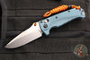 Benchmade 18065 Adira Axis Lock Folding Knife- MINI- Depth Blue Polymer Handle- Magnacut Stonewash Blade 18065