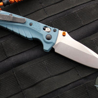 Benchmade 18065 Adira Axis Lock Folding Knife- MINI- Depth Blue Polymer Handle- Magnacut Stonewash Blade 18065