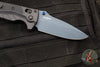 Benchmade 18060BT-01 Adira Axis Lock Folding Knife- Tempest Gray Polymer Handle- Magnacut Cerakoted Titanium Blue Finished Blade 18060BT-01