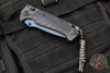 Benchmade 18060BT-01 Adira Axis Lock Folding Knife- Tempest Gray Polymer Handle- Magnacut Cerakoted Titanium Blue Finished Blade 18060BT-01