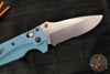 Benchmade Adira Axis Lock Folding Knife- Depth Blue Polymer Handle- Magnacut Stonewash Serrated Blade 18060S
