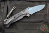 Benchmade 18060SBT-01 Adira Axis Lock Folding Knife- Tempest Gray Polymer Handle- Magnacut Cerakoted Titanium Blue Finished Serrated Blade 18060SBT-01