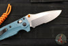 Benchmade 18065S Adira Axis Lock Folding Knife- MINI- Depth Blue Polymer Handle- Magnacut Stonewash Serrated Blade 18065S