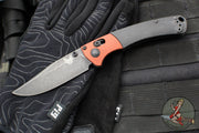 Benchmade Mini Crooked River- Black Micarta Handle- Burnt Copper Finished Bolster- Black Stonewash Blade 15085BK-04