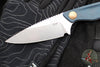 Benchmade Dacian Fixed Blade- Blue Denim Micarta Handle Scale- Stonewash Blade  203-04