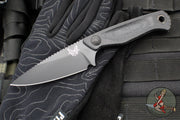 Benchmade Dacian Fixed Blade- Black Micarta Handle Scale- Black Cerakoted Blade 203BK-02