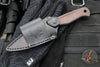 Benchmade Dacian Fixed Blade- Brown Micarta Handle Scale- Blue Titanium Cerakoted Blade  203BT-03