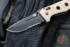 Benchmade Adamas- Tan Handle- Black Part Serrated Blade 275SBKSN