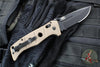 Benchmade Adamas- Tan Handle- Black Part Serrated Blade 275SBKSN