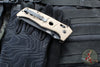 Benchmade Adamas- Tan Handle- Black Part Serrated Blade 275SBKSN