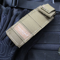 Benchmade Adamas- Tan Handle- Black Part Serrated Blade 275SBKSN
