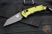 Benchmade Full Immunity OTS Auto- Wharncliffe Edge- Woodland Green Aluminum Handle- Black Plain Edge Blade- 2900BK-2