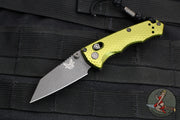 Benchmade Full Immunity Manual Folder- Green Aluminum Handle- Black Wharncliffe Edge- 290BK-2