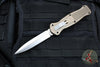 Benchmade Infidel OTF Knife- Serial Number 504/1000- Double Edge- Flat Dark Earth Handle- Stonewash Plain Edge 3300-2303