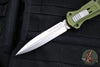 Benchmade Infidel OTF Knife- Serial Number 504/1000- Double Edge- Woodland Green Handle- Stonewash Plain Edge 3300-2302