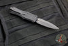 Benchmade Claymore OTF Auto Knife- Mini- First Production- Double Edge- Black Grivory Body- Smoke Gray PVD Finished Plain Edge Blade 3375GY