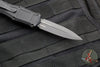 Benchmade Claymore OTF Auto Knife- Mini- First Production- Double Edge- Black Grivory Body- Smoke Gray PVD Finished Plain Edge Blade 3375GY